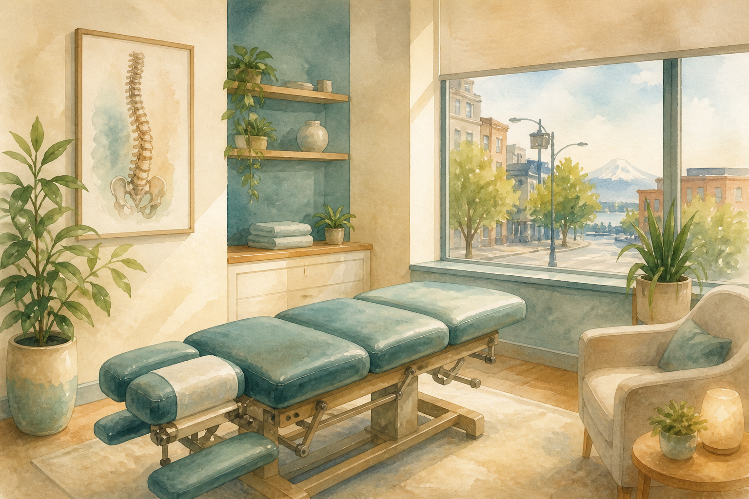Clinic light in the treatment room